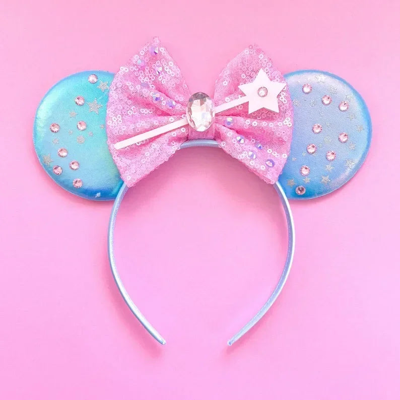 Disney Mickey Mouse Hairbands Frozen Ear Headband for Adults Anna Elsa Snowman Olaf Headwear Women Kids Girls Hair Accessories