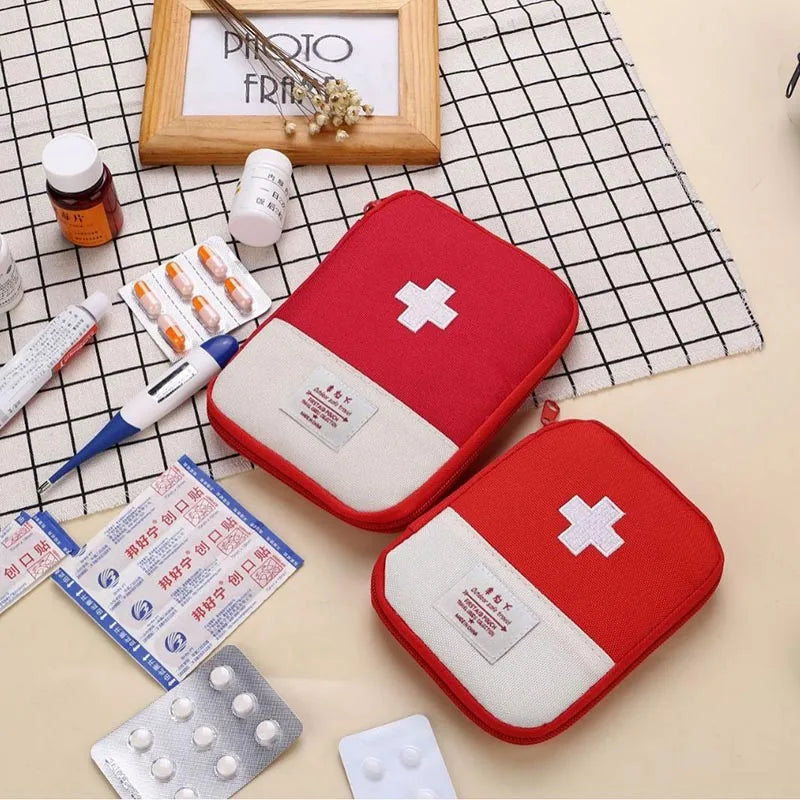 Travel Medicine Bag Pill Storage Pouch Outdoor Essentials Emergency Survival Bag Mini First-aid Kit Portable Home Storage Bag