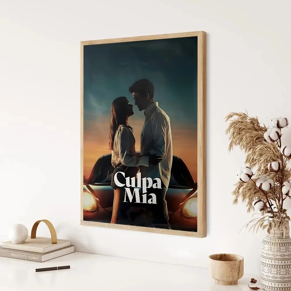 My Fault Culpa Mia 2023 Movie Poster Self-adhesive Art Waterproof Paper Sticker Coffee House Bar Room Wall Decor