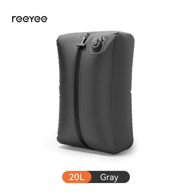 ReeYee Automatic Vacuum Storage Bags for Clothes, Travel Space Saver Bag for Down Jackets & Waterproof Clothing, Sealed Compress