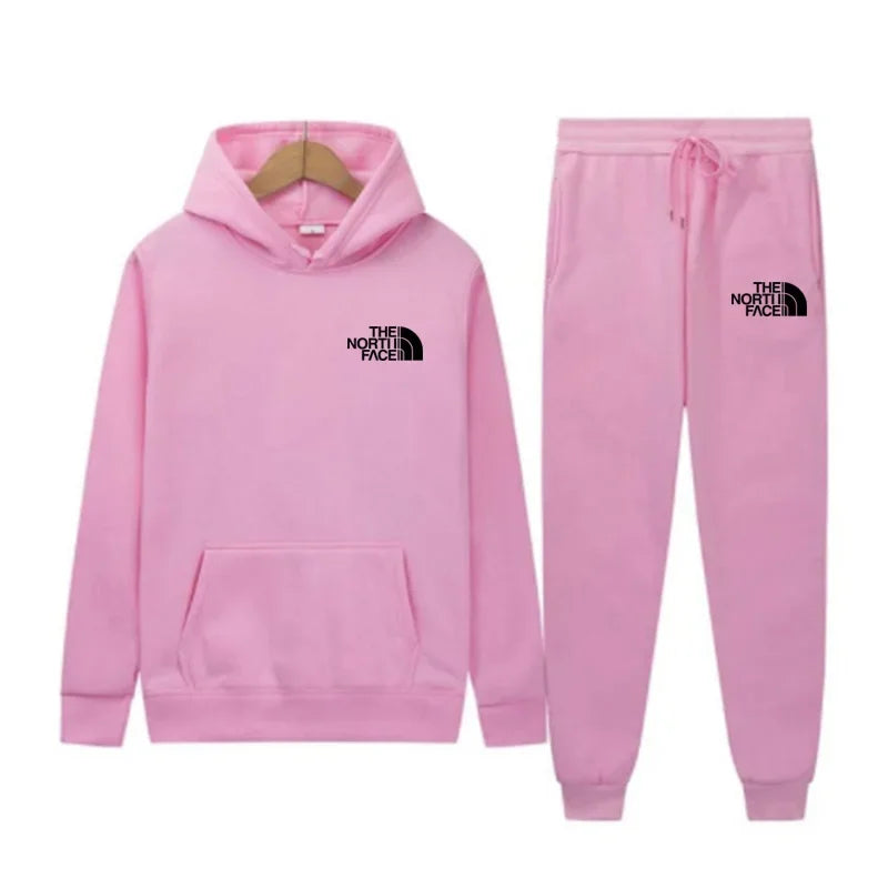 2025 Autumn New print Men's Women Fashion Casual Tracksuits Outdoor Fitness Jogging Hooded Sets Sports Luxury Hoodie+