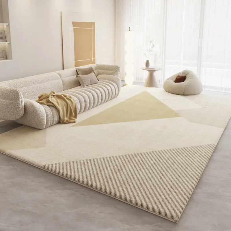 VIKAMA Upgrade Material Living Room Carpet Simple Thick Family Bedroom Minimalist Bed Rug Sofa Coffee Table Carpet Home Decor