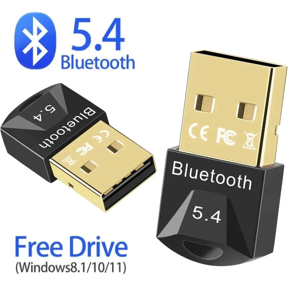 Bluetooth 5.4 USB Adapter Transmitter Bluetooth Audio Dongle Receiver Wireless Adapter for Speaker Mouse Computer Laptop
