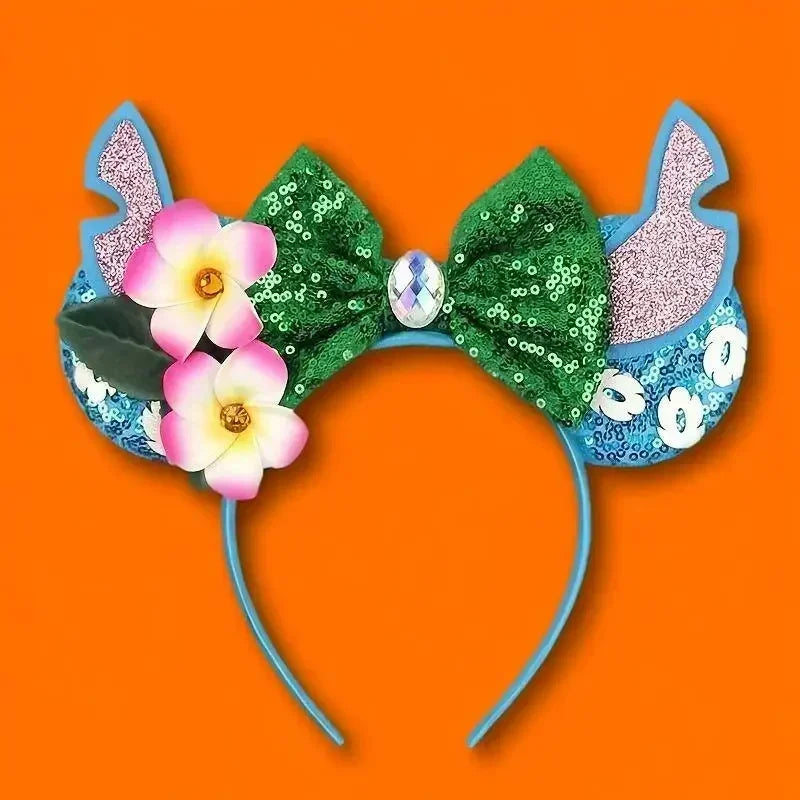 Disney Mickey Mouse Hairbands Frozen Ear Headband for Adults Anna Elsa Snowman Olaf Headwear Women Kids Girls Hair Accessories