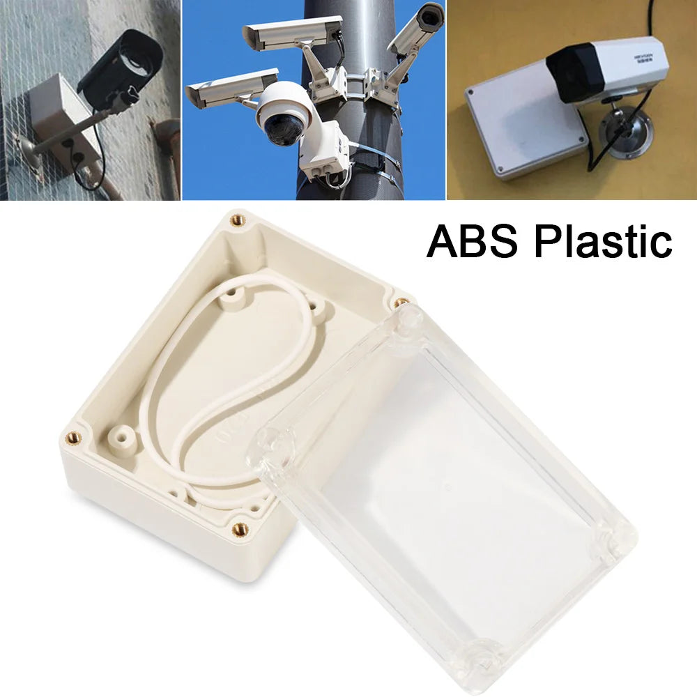 White Waterproof Enclosure Plastic Junction Box Electronic Transparent Cover Instrument Housing Case Electrical Project Boxes