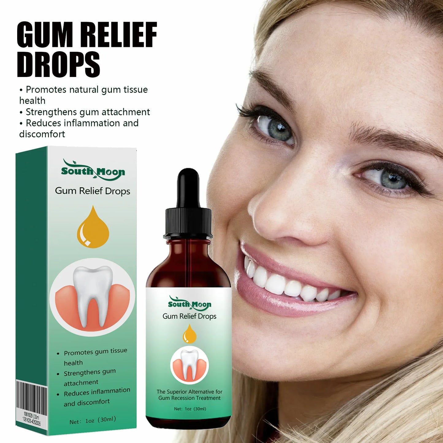 Gum Repair Serum Drops Relieve Receding Gum Periodontal Yellow Treatment Pharyngitis Oral Pain Cleaning Antibacteria Teeth Care