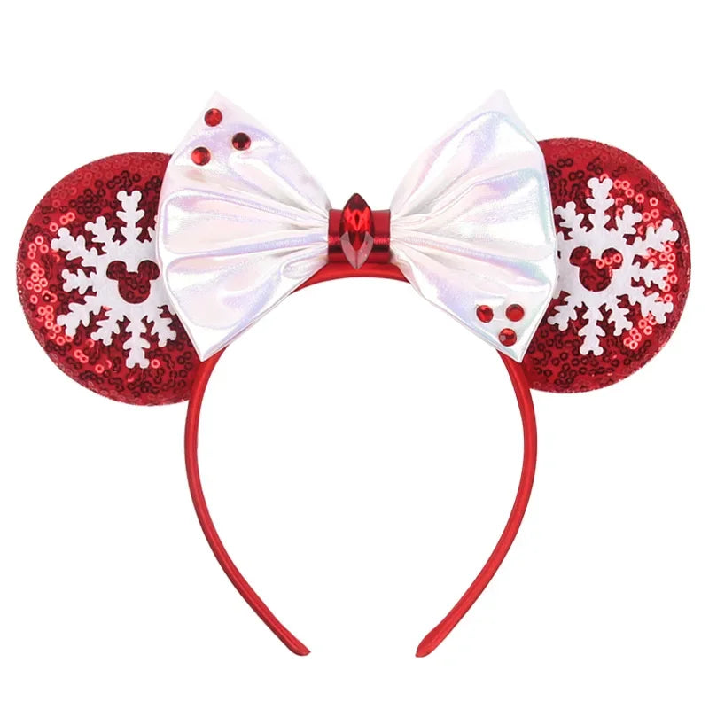 Disney Mickey Mouse Hairbands Frozen Ear Headband for Adults Anna Elsa Snowman Olaf Headwear Women Kids Girls Hair Accessories