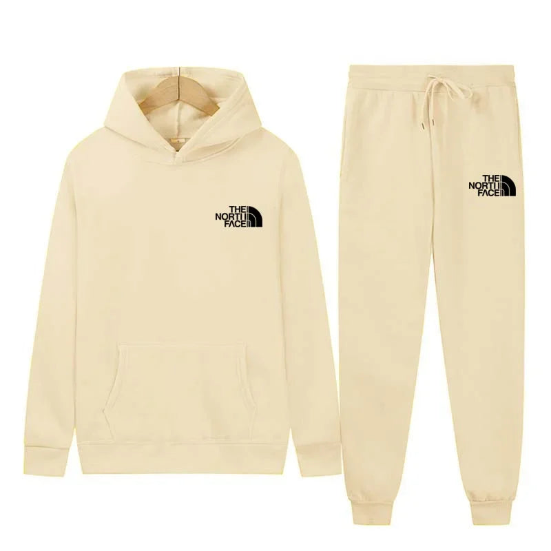 2025 Autumn New print Men's Women Fashion Casual Tracksuits Outdoor Fitness Jogging Hooded Sets Sports Luxury Hoodie+