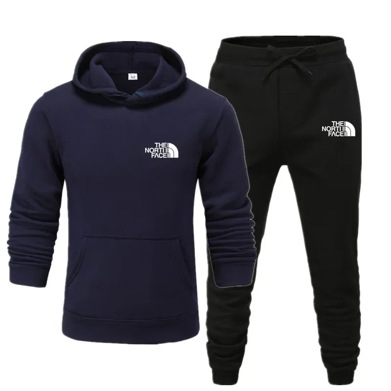 2025 Autumn New print Men's Women Fashion Casual Tracksuits Outdoor Fitness Jogging Hooded Sets Sports Luxury Hoodie+