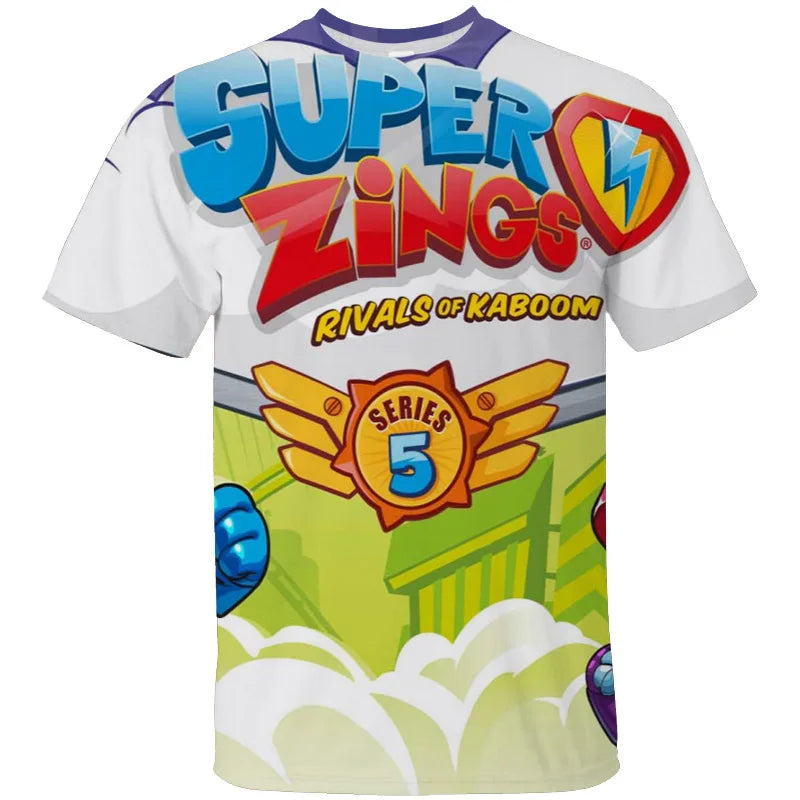 Women Men Super Zing 3D Print Clothing Super Sing Fashion Harajuku T Shirt Kid Anime Cartom Tshirts Casual O Neck Top Tshirt Y2k