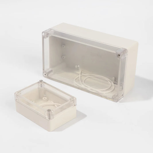 White Waterproof Enclosure Plastic Junction Box Electronic Transparent Cover Instrument Housing Case Electrical Project Boxes