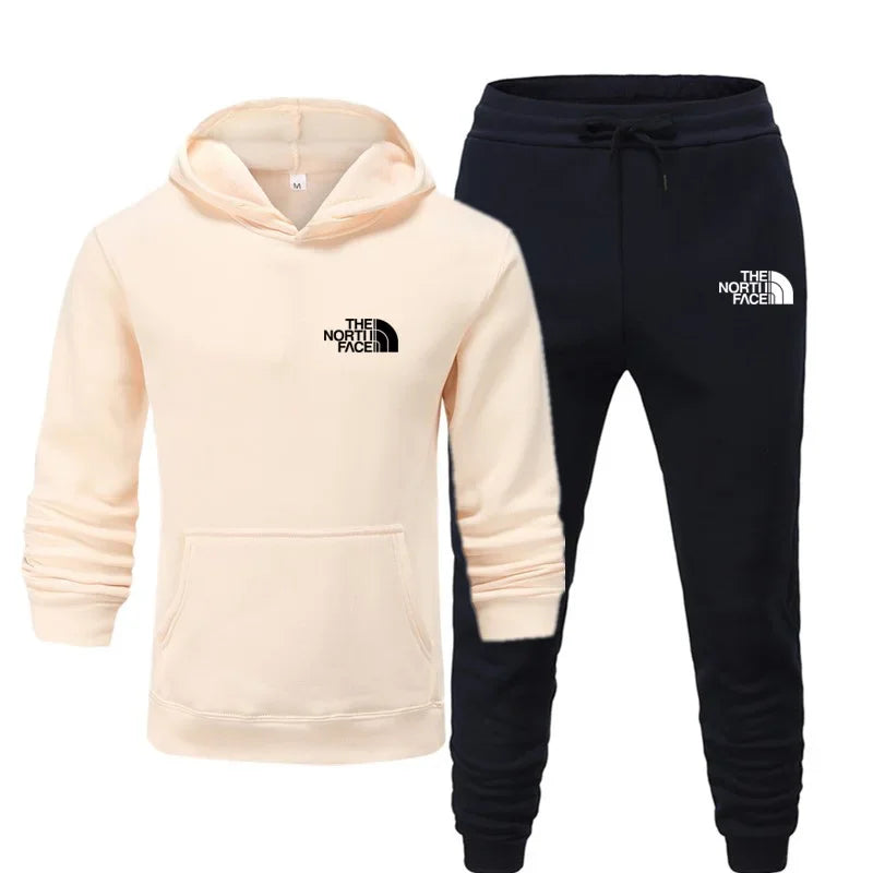 2025 Autumn New print Men's Women Fashion Casual Tracksuits Outdoor Fitness Jogging Hooded Sets Sports Luxury Hoodie+