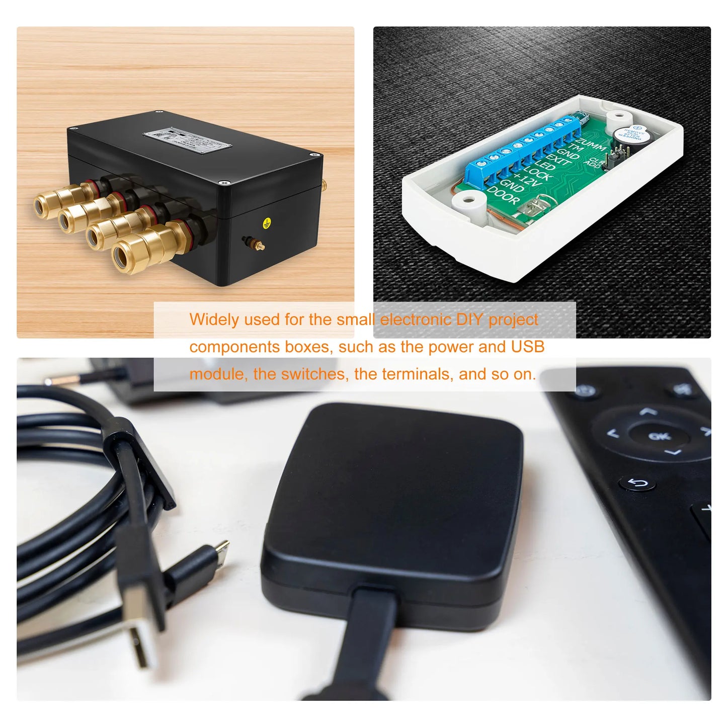 1-10Pcs Electronic Junction Box Dustproof ABS Plastic Project Box Storage Shell Housing Instrument Case Enclosure Control Boxes