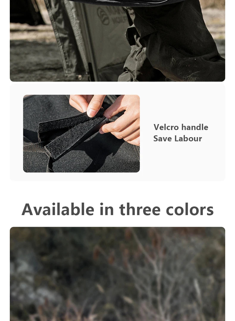 BISINNA Outdoor Camping Bag 26L Folding Gas Tank Storage Bag Picnic Cookwre Container Camp Supplies Adjustable Partition