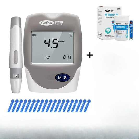 3 in 1 Multi-function Cholesterol Meter Blood Glucose Monitor  Analyzer 10CHOL Strip