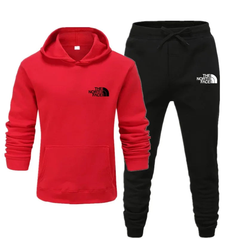 2025 Autumn New print Men's Women Fashion Casual Tracksuits Outdoor Fitness Jogging Hooded Sets Sports Luxury Hoodie+