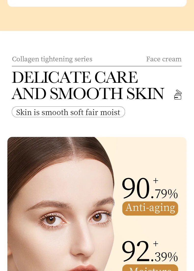 SADOER Collagen Firming Face Cream Moisturizing Hydrating Face Creams Faical Cream Beauty Face Skin Care Products