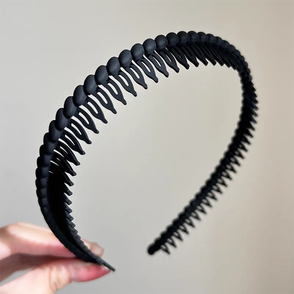 2pc Good Solid Tooth Simple Style Hairbands Headbands for Women Girls Men Sport Washface Non-slip Korean Hair Accessories Tool