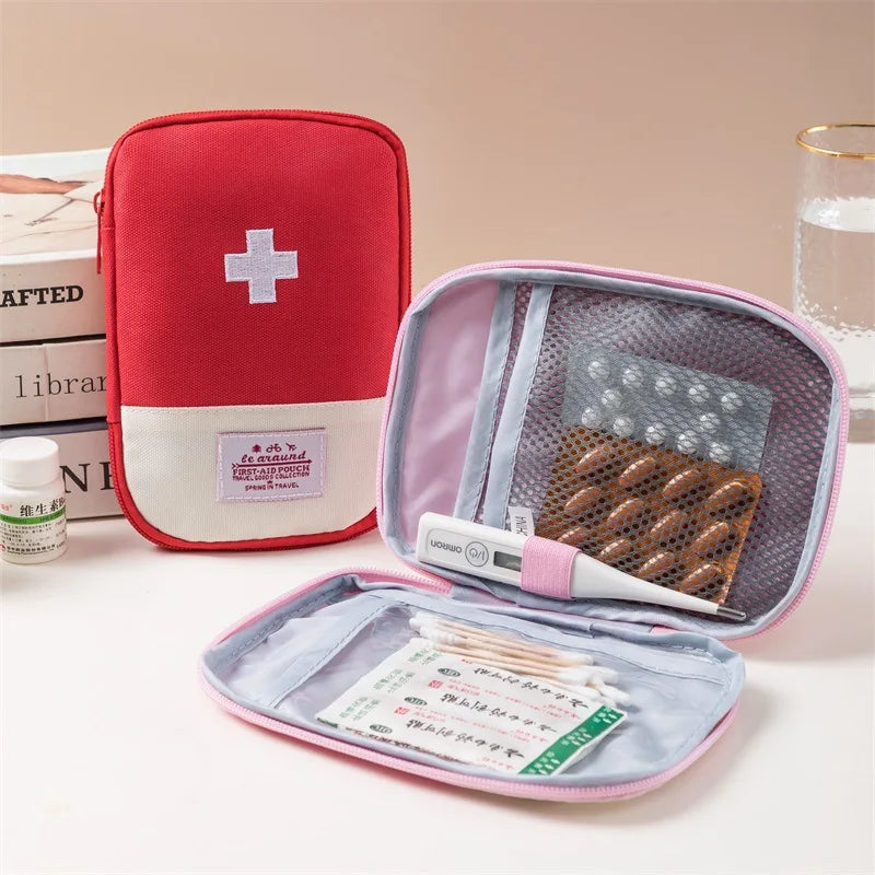 Travel Medicine Bag Pill Storage Pouch Outdoor Essentials Emergency Survival Bag Mini First-aid Kit Portable Home Storage Bag