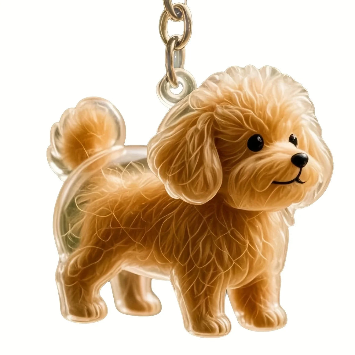 Dog Hair Storage Cute Pendant Keychain Bag Pendant Couple Car Key Chains  Souvenir Collection Gift Pet Hair Memorial Pet Lovers