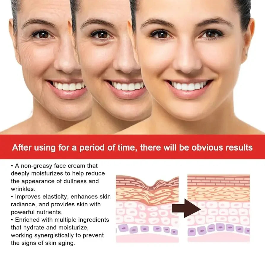 Instant Wrinkle Remover Face Cream Anti Aging Firming Lifting Fade Fine Lines Whitening Moisturizing Brighten Tighten Skin Care