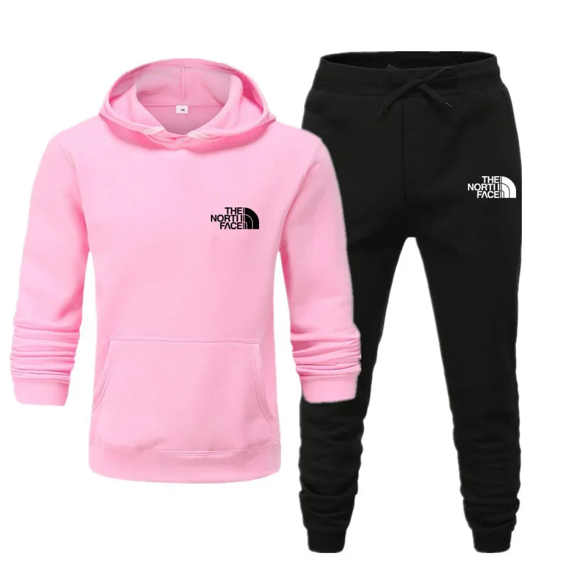 2025 Autumn New print Men's Women Fashion Casual Tracksuits Outdoor Fitness Jogging Hooded Sets Sports Luxury Hoodie+