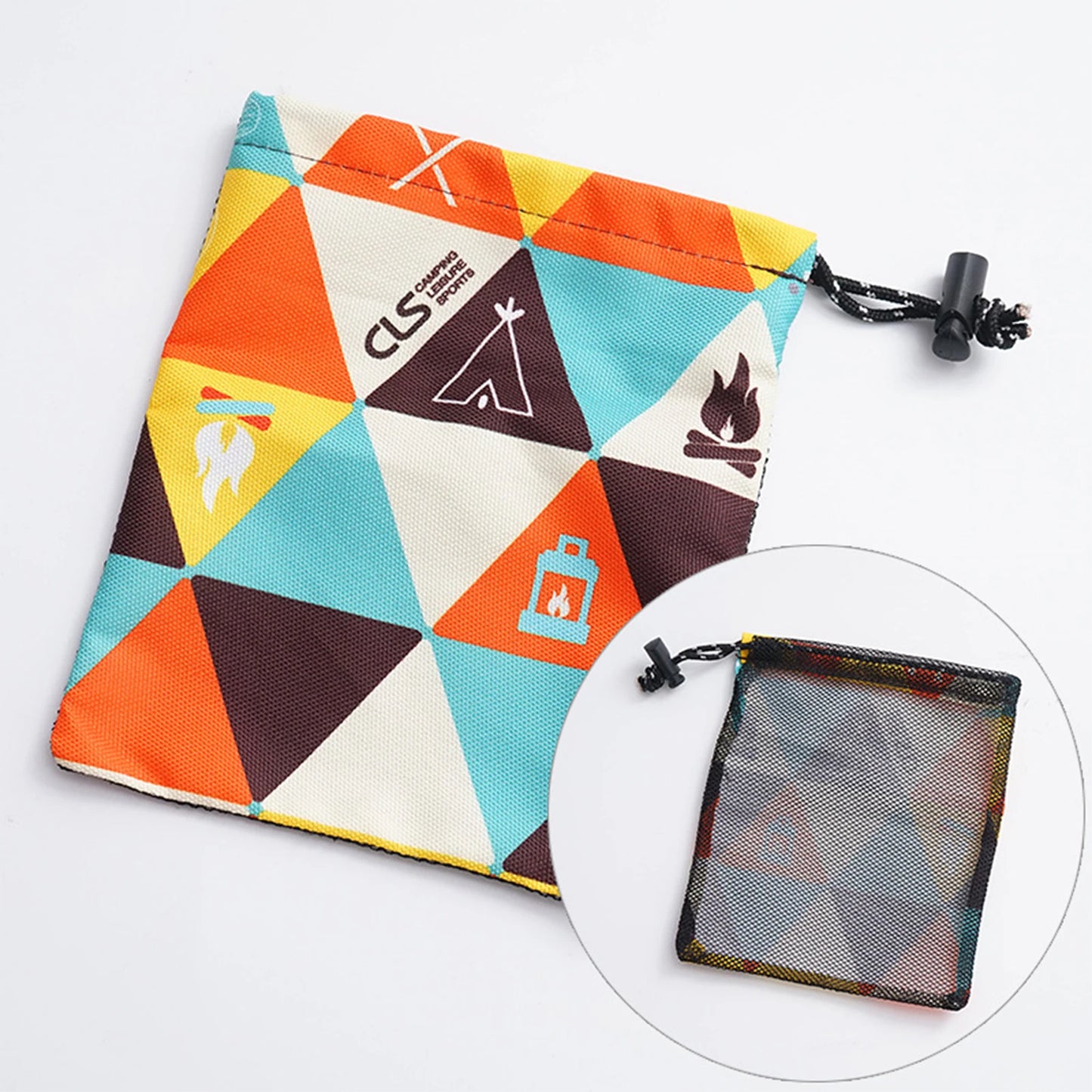 Home Portable Small Storage Bag Versatile Lightweight Camping Pouch Waterproof Nylon For Climbing Hiking Tool Storage Supplies