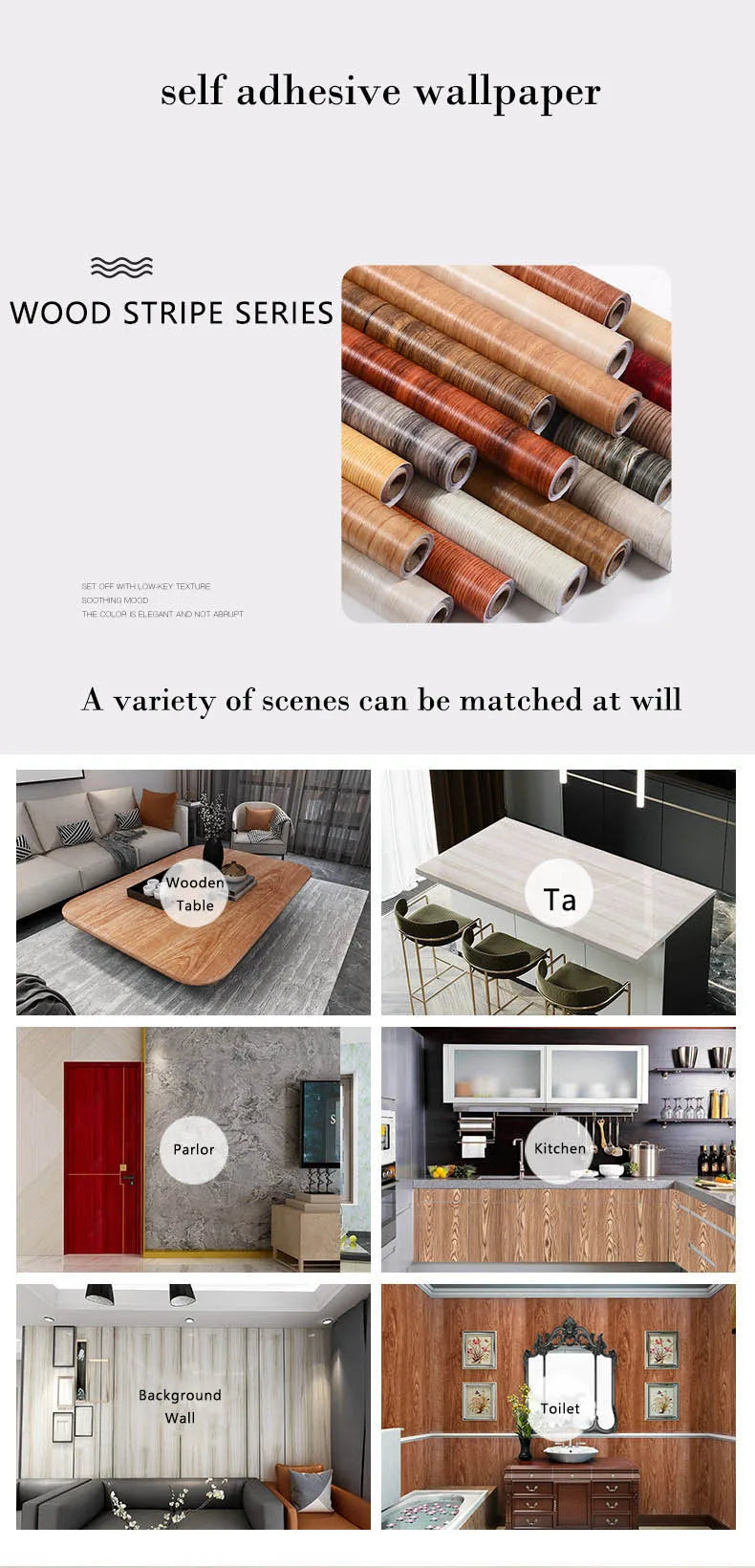 Waterproof wall sticker 45CM grid self-adhesive bedroom living room TV background wall self-adhesive wallpaper home decoration