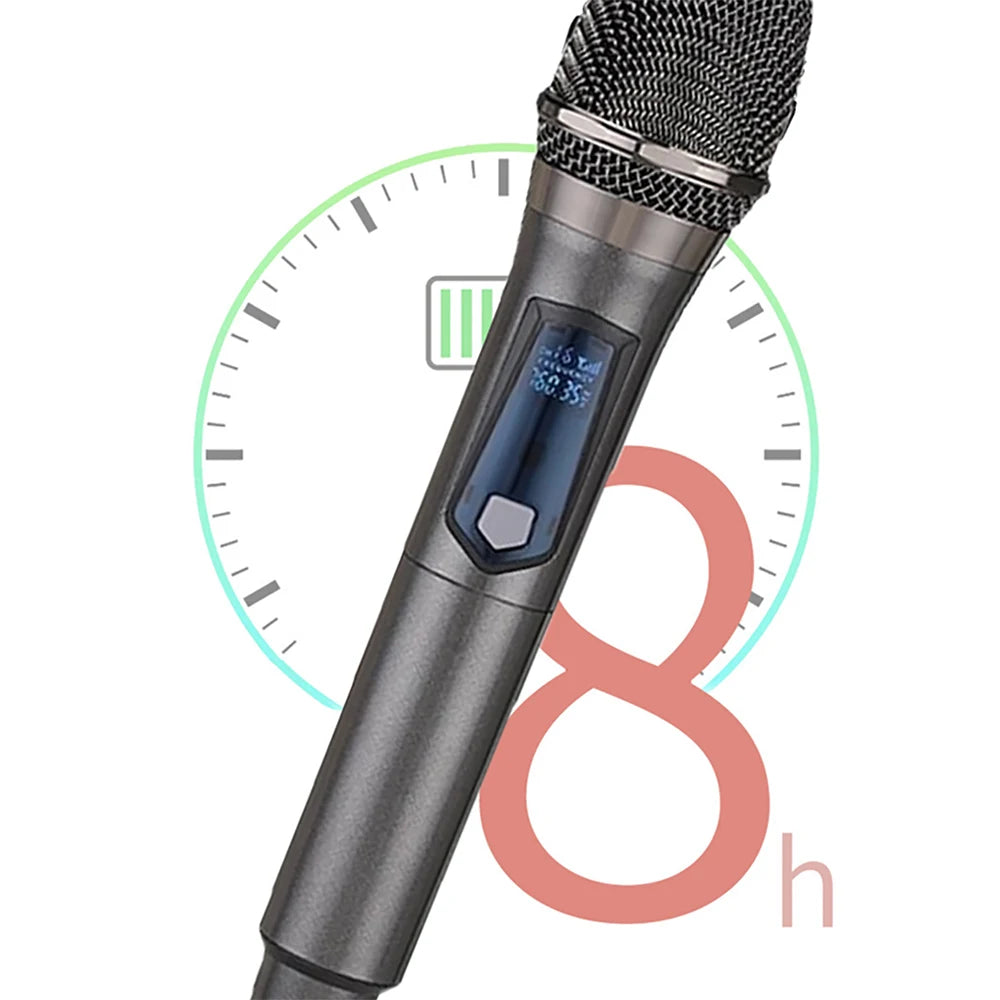 Handheld Microphone 2.4G Wireless Microphone Rechargeable Microphone Multi-Microphone Kits For Karaoke Live Party Show Meeting