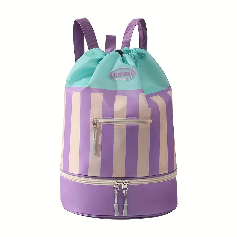 Children's Swimming Backpack, Swimming Bag, Portable Beach Backpack, Outdoor Travel Toiletries Storage