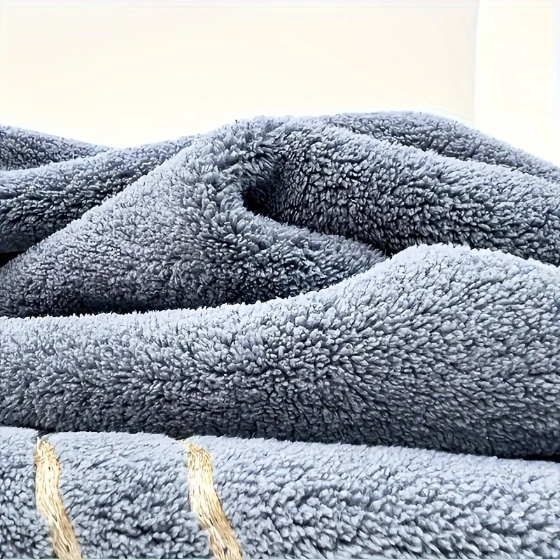 3pcs Ultra-Soft Coral Bath Towel Set Quick-Dry Luxury Spa Gym Towels Large Bath Sheets Lightweight Highly Absorbent
