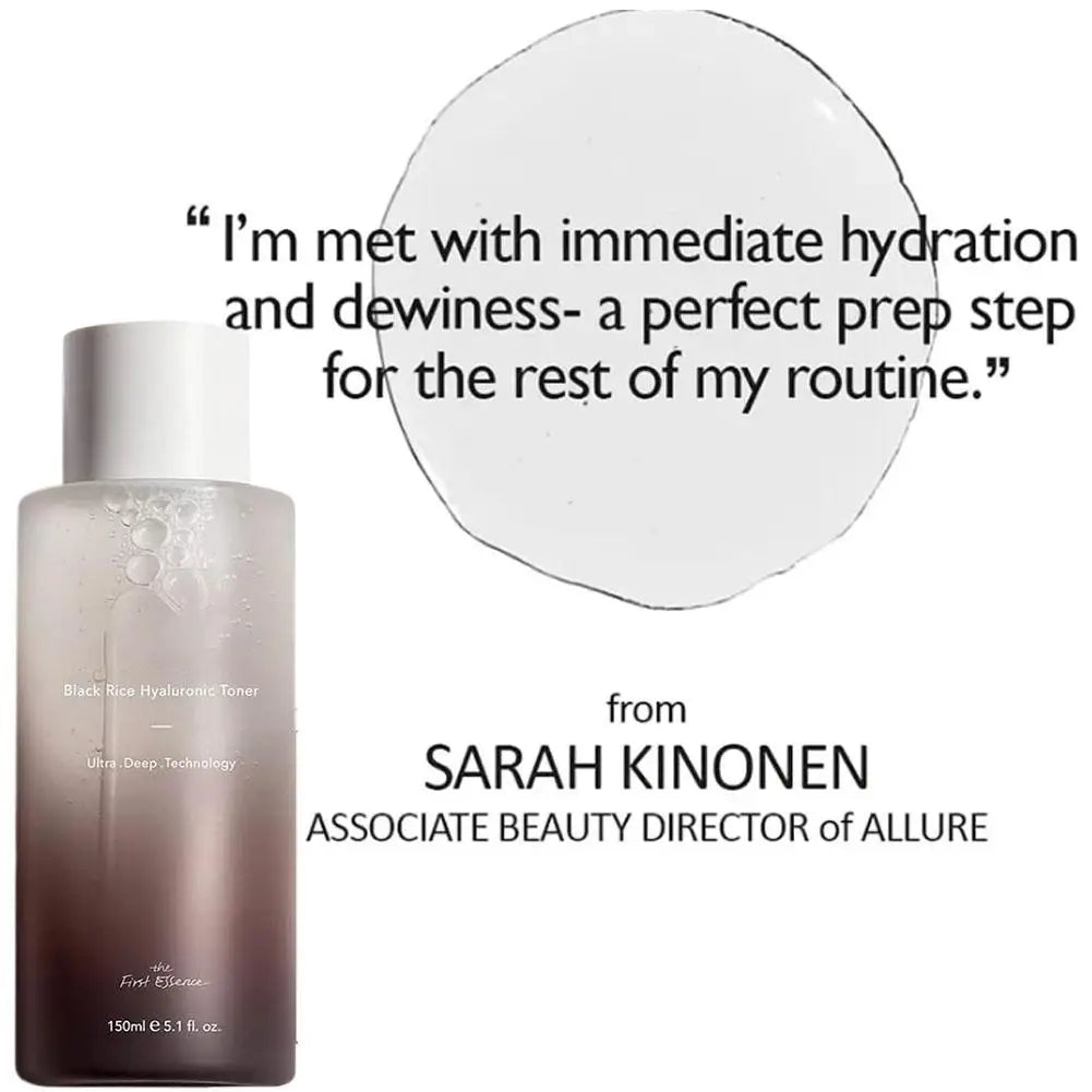 Haruharu Wonder Black Rice Toner Hyaluronic Acid Facial Essence Deep Moisturizing Facial Skin Essence Korean Skin Care Products