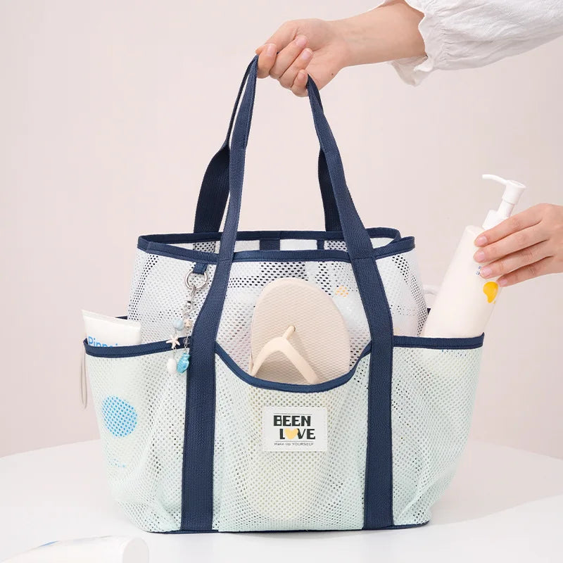 New Handheld Beach Bag Large Capacity Travel Swimsuit Storage Bag Portable Swimming Vacation Storage Bag