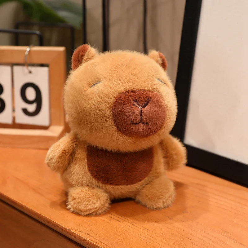 15CM Small Desktop Plush Toys Lovely Rabbit Sheep Pig Duck Otter Capybara Elephant Stuffed Animal Doll Cute Healing Doll Gifts