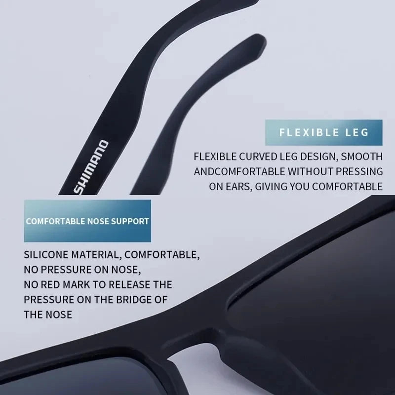 Classic Square Polarized Unisex Outdoor Sports Sunglasses for Fishing Hunting Cycling Driving Mountaineering UV400Anti-glare