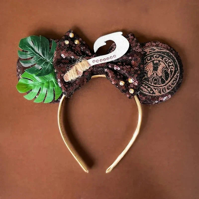 Disney Mickey Mouse Hairbands Frozen Ear Headband for Adults Anna Elsa Snowman Olaf Headwear Women Kids Girls Hair Accessories