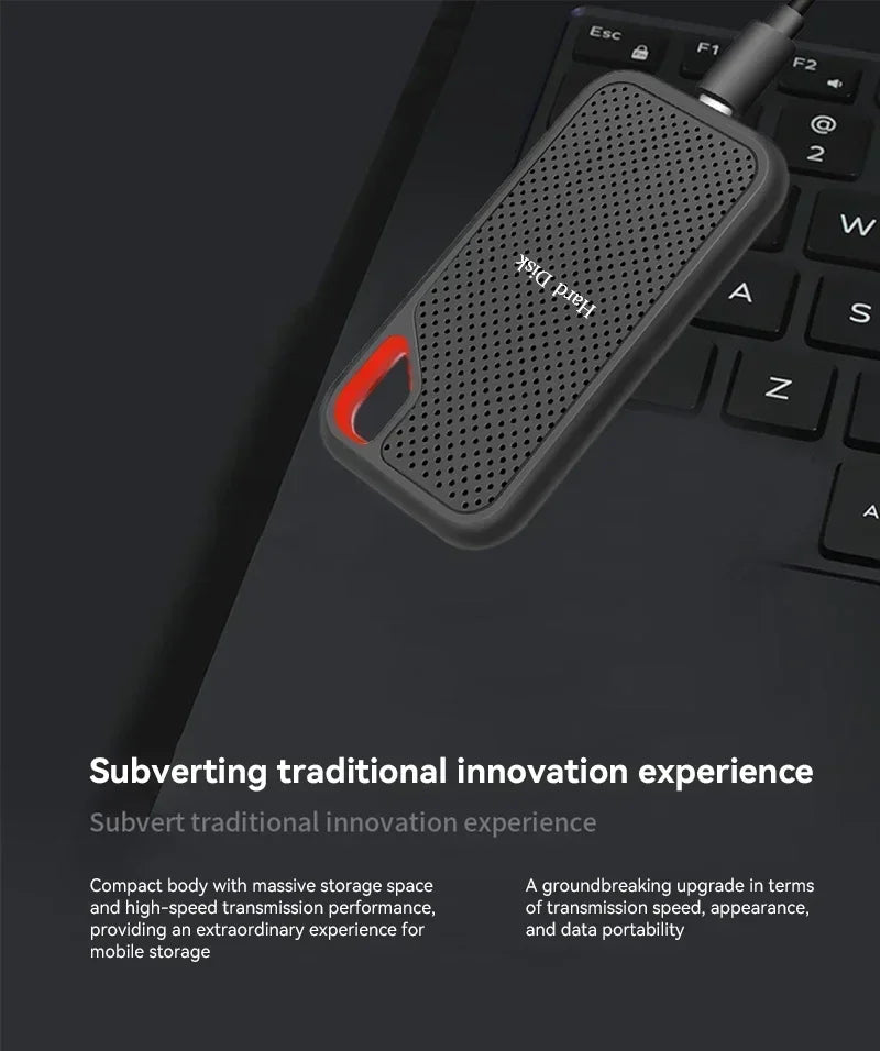 High-speed Portable SSD 1TB External Hard Drive 2TB Mobile Solid State Drive 4TB 16TB Mass External Hard Disk for Laptop/MAC/PC