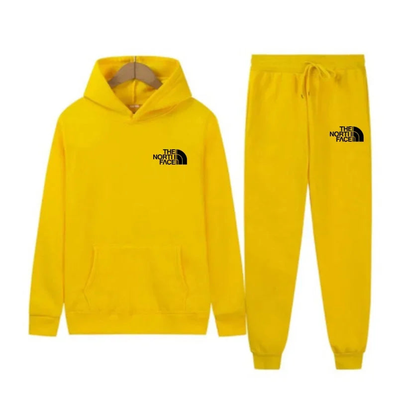 2025 Autumn New print Men's Women Fashion Casual Tracksuits Outdoor Fitness Jogging Hooded Sets Sports Luxury Hoodie+