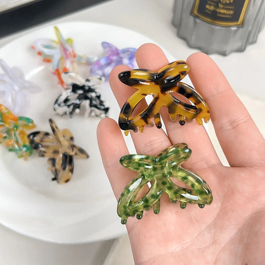 Small Butterfly Beautiful Hollow Butterfly Knot Hair Clip At The Nape of The Head Hair Clip Shark Clip Hair Accessory for Women