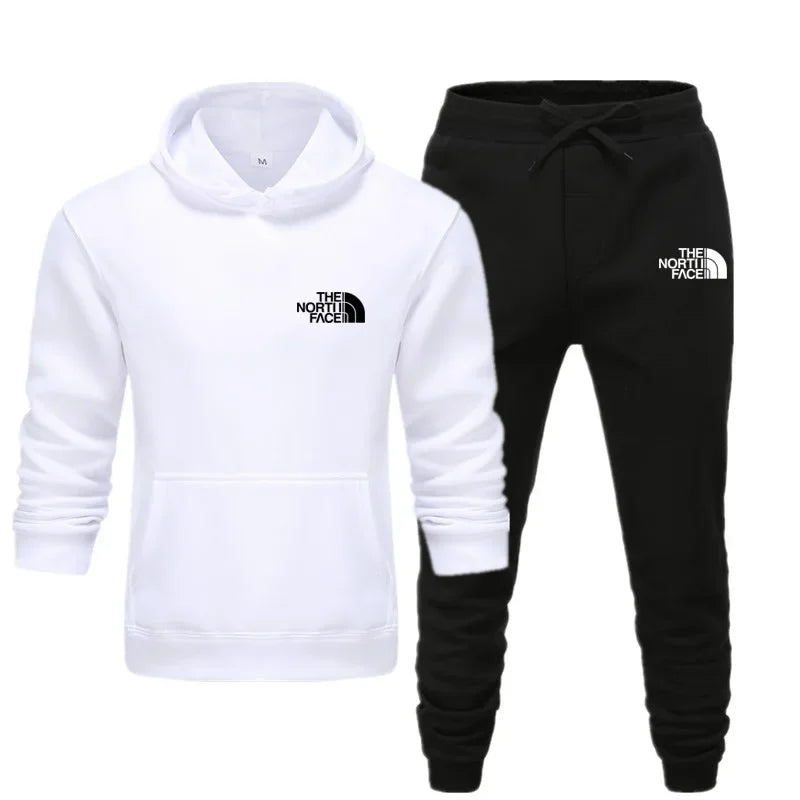 2025 Autumn New print Men's Women Fashion Casual Tracksuits Outdoor Fitness Jogging Hooded Sets Sports Luxury Hoodie+