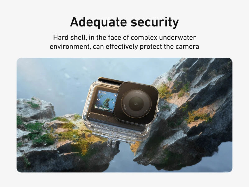 TELESIN Waterproof Case For DJI OSMO Action 6 Underwater 60M Diving Housing Cover With Dive Filter For DJI Action 6