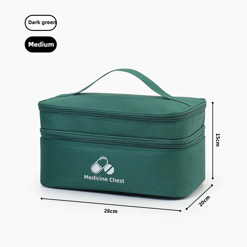 Outdoor Portable Medicine Storage Bag Home First Aid Bag Medicine Box Emergency Bag Epidemic Prevention Bag School Health Bag