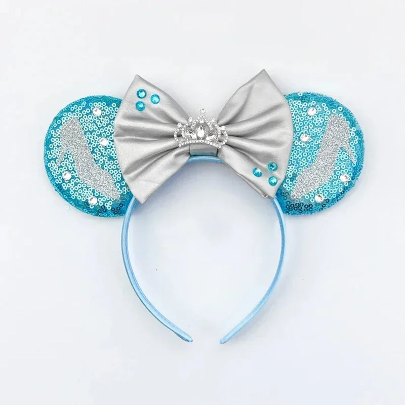 Disney Mickey Mouse Hairbands Frozen Ear Headband for Adults Anna Elsa Snowman Olaf Headwear Women Kids Girls Hair Accessories