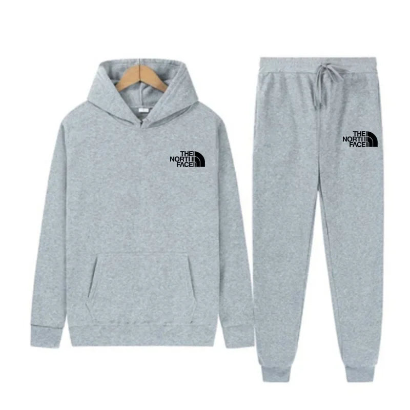 2025 Autumn New print Men's Women Fashion Casual Tracksuits Outdoor Fitness Jogging Hooded Sets Sports Luxury Hoodie+