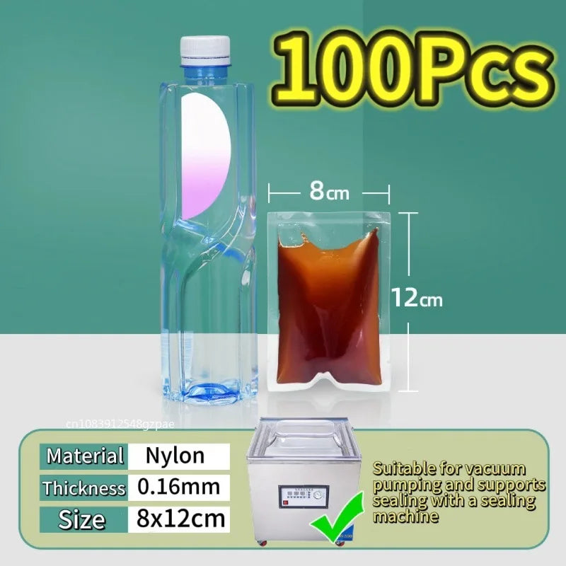 100pcs/lot Vacuum Packaging Bags Empty Food Vacuum Bags BPA-Free Vacuum Sealing Bag Vac