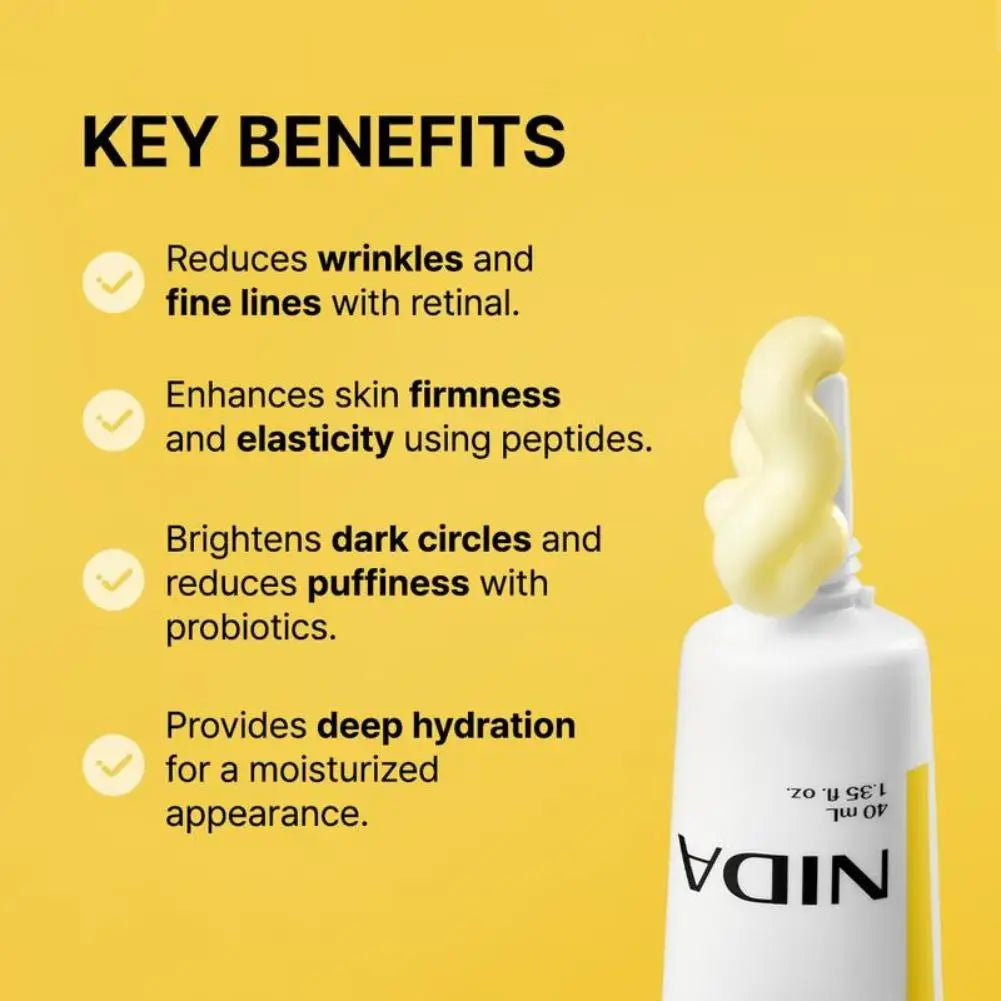 Korea NIDA Moisturizing Ultimate Cream Anti-Aging  Propolis Essence Retinol Revitalizing Eye Cream Deeply Moisturizing Skin Care