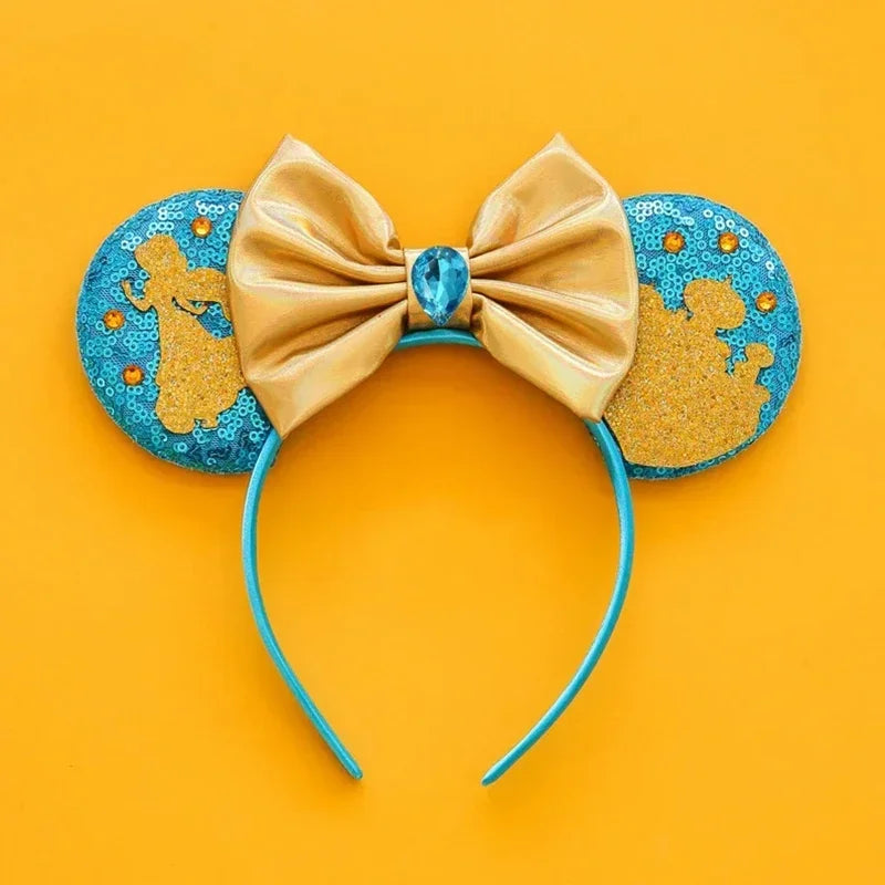 Disney Mickey Mouse Hairbands Frozen Ear Headband for Adults Anna Elsa Snowman Olaf Headwear Women Kids Girls Hair Accessories