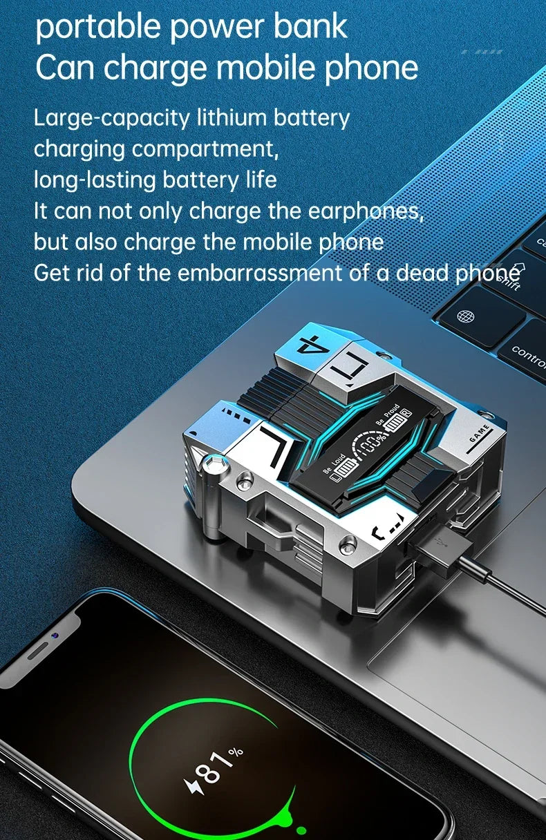 New Bluetooth Earphones 5.3 Wireless bluetooth headset Noise Cancelling Headsets With Microphone Headphones For smartphones