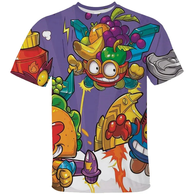 Women Men Super Zing 3D Print Clothing Super Sing Fashion Harajuku T Shirt Kid Anime Cartom Tshirts Casual O Neck Top Tshirt Y2k