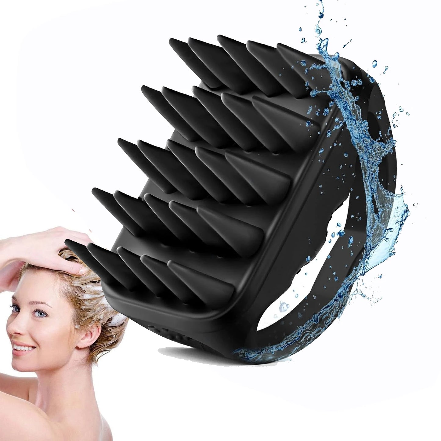 Scalp Massager Hair Growth,Scalp Scrubber with Soft Silicone Bristles for Dandruff Removal,Shampoo Brush for Men Women Kids Pets